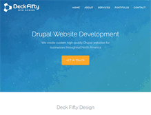 Tablet Screenshot of deckfifty.com